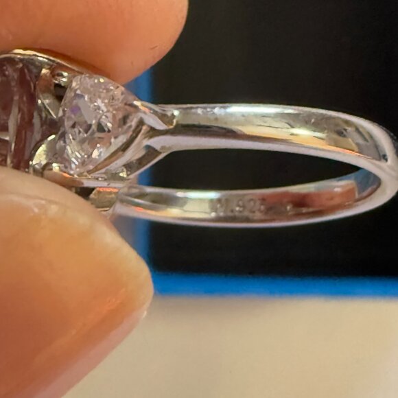 White Cubic Zirconia Rhodium Over Sterling Silver Ring 7.08ctw Size 6 - Picture 3 of 7